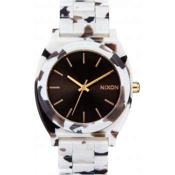 Nixon Unisex Black Tortoise Acetate Time Teller Watch