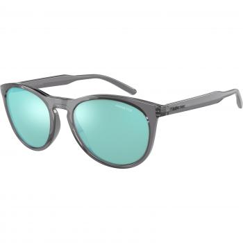 Arnette Gorgon Sunglasses Transparent Grey/Turquoise, Gray male, Size: 54 MM
