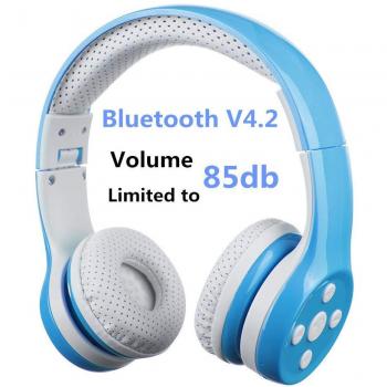 Auriculares Bluetooth para niños, Hisonic Auriculares Plegable para niños con Volumen Limitado Compatible con iPhone,iPad Mini, iPad,PC,MP3 y más Dispositivos Bluetooth, niños
