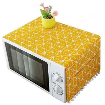 ACAMPTAR Cubierta Estilo Moderno Cubierta Prueba De Polvo De Microondas Capucha De Horno De Microondas Decoración del Hogar Toalla De Microondas con Bolso Suministros para Hogar Caliente