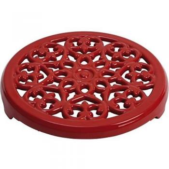 Staub Lilly Trivet Salvamanteles, Hierro Fundido, Rojo Cereza, 23 cm