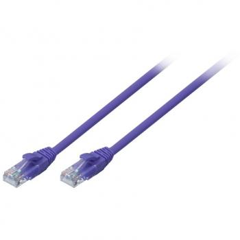 Lindy 0.5m Cat.6 U/UTP Snagless Gigabit Network Cable, Purple