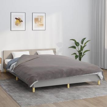 Manta con peso vidaXL 13 kg con funda de tela gris, dimensiones disponibles: 200x200 cm, 200x220 cm, 200x225 cm