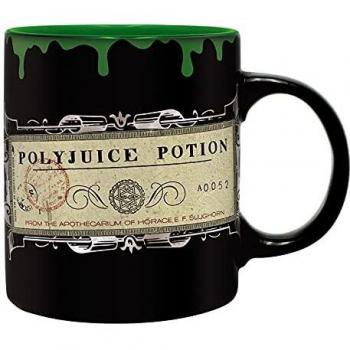 Taza de Colección Poción Multijugos Harry Potter - Color Negro con Verde