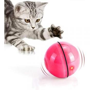 WWVVPET Bola de Gato,Juguete Gato Interactivo para Mascotas,Carga USB Juguetes para Gatos Pelotas,Giratoria Automática de 360 Grados,para Ejercicio Animal Doméstico