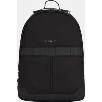 Tommy Hilfiger Men's Black Backpack with Adjustable Straps, ONE SIZE
