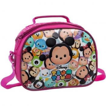 Tsum Tsum Neceser-bandolera, Color Rosa, 5.32 Litros