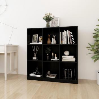 Estantería divisor de espacios en madera de pino negro, dimensiones 104x33,5x110 cm