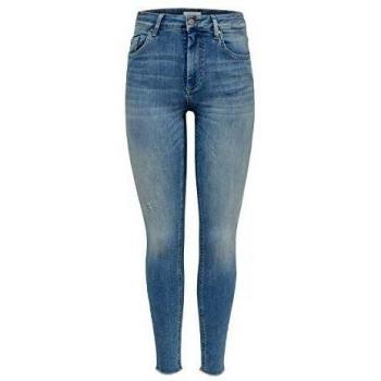 Only Blush Women's Light Blue Mid Ankle Skinny Jeans
