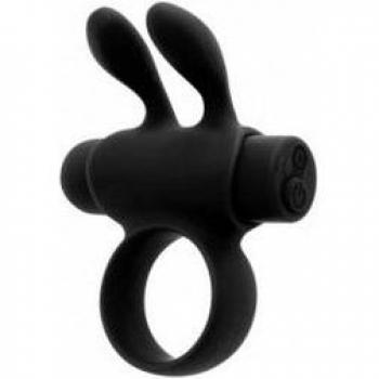 Anillo Vibrador Rhingo Plus Negro para el Pene, resistente al agua, con múltiples velocidades de vibración, fabricado en silicona suave y segura para el cuerpo, diseño ergonómico y ajustable
