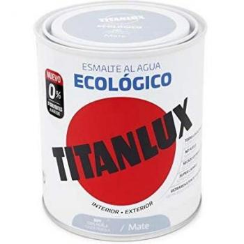 Titanlux - Esmalte eco, Mate gris perla, PER.750ML