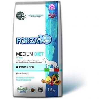 Fuerza 10 Medium Diet Pescado seco Perro 1,5 kg – Alimento seco para Perros