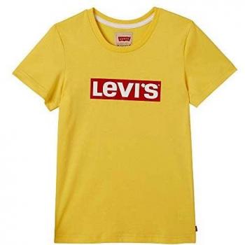 Levi's kids Nn10217 Short Sleeve tee-Shirt Camiseta, Amarillo