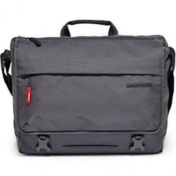 Manfrotto Manhattan Speedy 10 Mochila Bandolera para Cámaras de Fotos, Material Repelente al Agua, Mochila de Fotografía con Compartimento para PC y Tabletas, con Enganche para Trípode