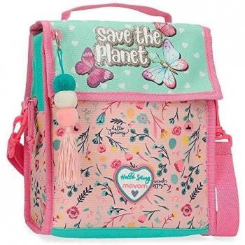 Movom Save The Planet Bandolera Porta Merienda Multicolor 21x25x11 cms Poliéster Reciclado