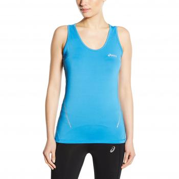 ASICS 110421 - Camiseta sin mangas para mujer, color azul, talla L