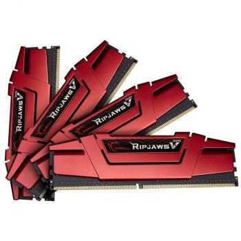 G.Skill 32GB (8GBx4) DDR4 Kit 32GB DDR4 3200MHz módulo de - Memoria (DDR4, 4 x 8 GB, Dual, Rojo)
