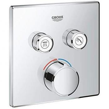 Grohe SmartControl - Grifo Cuadrado con 2 salidas, color cromo