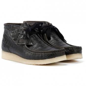 Clarks Originals Wallabee Boot Harajuku Women's Black Leather Boots