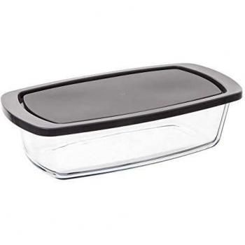 Molde para Torta de Vidrio Resistente al Calor con Tapa 27 x 14 cm