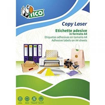 Tico LP4W-99142. Caja de 400 etiquetas blancas multifunción, 99.1 x 142 mm en A4