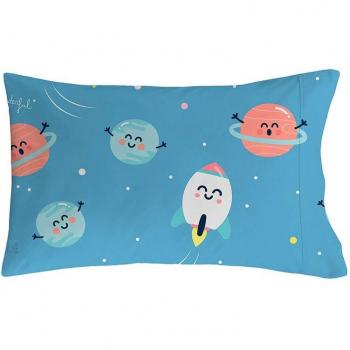 Funda de almohada Planetas 50x80 cm 100% algodón 144 hilos