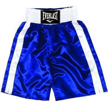 Pantalones de Boxeo Everlast Pro 24`, Color Azul/Blanco, Talla M