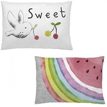 Funda de cojín Reversible Naturals Sweet Cherry 50 x 30 cm