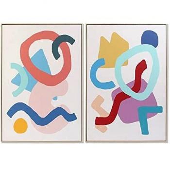 Cuadro Abstracto Moderno DKD Home Decor 83 x 4,5 x 123 cm (2 Unidades)