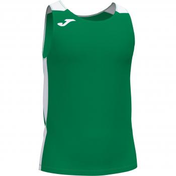 Joma Record II Men's Green and White Running Tank Top