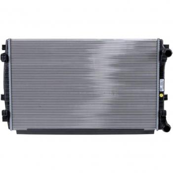 Radiador de refrigeración del motor VALEO 735558, Aluminio, 650 mm, 411 mm, Aletas unidas mecánicamente, compatible con VOLKSWAGEN Golf 7 y 7 Variant