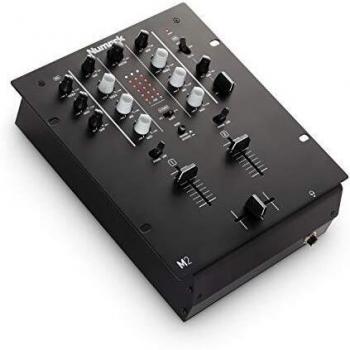 Numark M2 - 2-Channel Scratch DJ Mixer, Rack Mountable with 3-Band EQ, Club-Ready Inputs, Microphone Input and Replaceable Crossfader with Reverse and Slope Controls