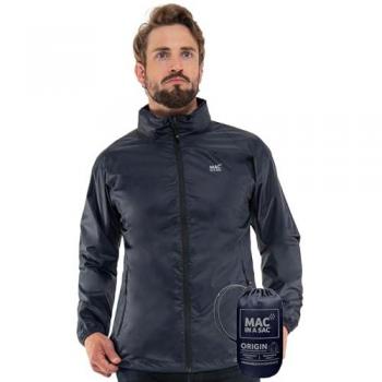 Mac in a Sac Origin II Adult Waterproof Packable Jacket - Navy - Size XL