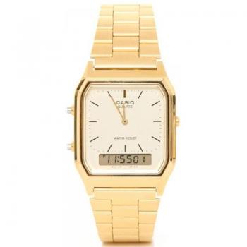 Casio AQ-230GA-9DMQYES Gold Plated Stainless Steel Quartz Chronograph Watch