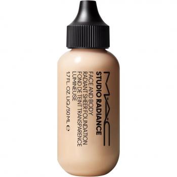 MAC Cosmetics Studio Radiance Face and Body Radiant Sheer Foundation, lightweight foundation for face and body, shade C0, 50 ml