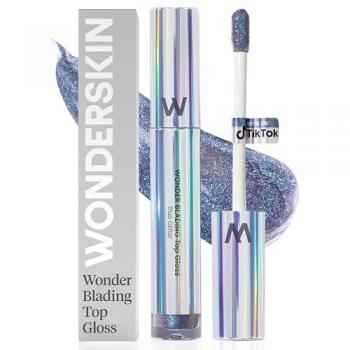 Wonderskin Blue Glitter Lip Gloss Topper 4 ml