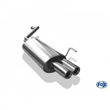 Silenciador Doble Salida 2x76 para Audi 80 Typ B4 Limousine y Avant - Fox
