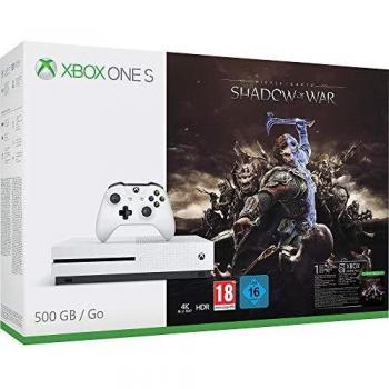 Xbox One S - Consola 500 GB + Sombras De Guerra + Game Pass
