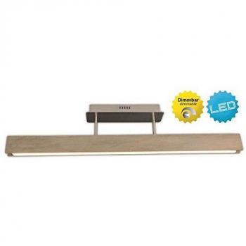 Lámpara de Techo LED Dimmable Straight de Madera Marrón, 97.5 cm, 3000K