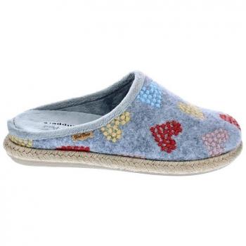 Zapatillas de Casa para Mujer Toni Pons Miri-HF Cerradas de Fieltro Bordadas Hechas en España Gris