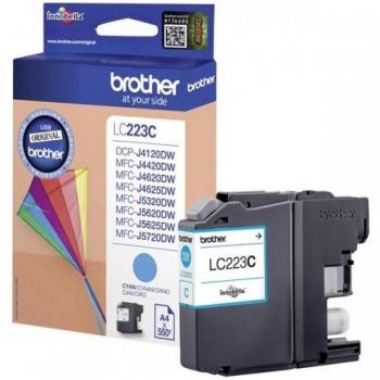 Cartucho de Tinta Original Brother LC223 Cian para impresoras MFC-J4420DW y J4620DW (10 Unidades)