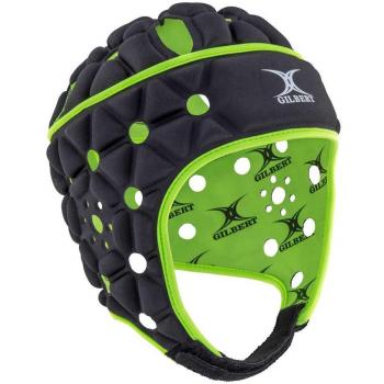 Casco Rugby Gilbert Air Negro/Verde (Headguard), Senior