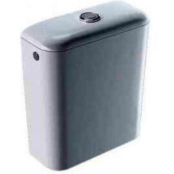 Cisterna Cerámica Geberit iCon 6L con Doble Descarga, Entrada Lateral o Inferior, Color Blanco KeraTect