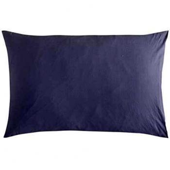 NATURALS Funda de Almohada de Lino Color Gris Pálido 50x75 cm
