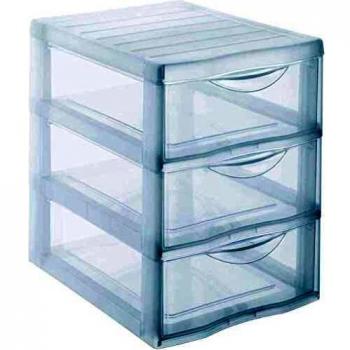 Sundis 4219018 Orgamix Mini Torre de almacenamiento con 3 cajones, A5 format, 24.5 x 18.5 x 25.5 cm
