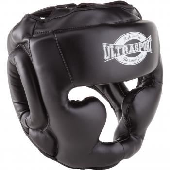 Ultrasport Full Face - Protector de boxeo, color negro, talla L