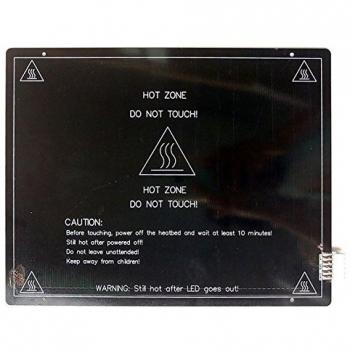 HICTOP 3MM MK3 aluminio climatizada Cama caliente cama PCB Plataforma para Heatbed Reprap 3D 12V + Impresora de cableado
