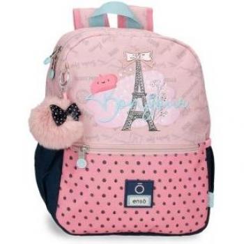 Mochila de niña Enso Bonjour 32cm adaptable con bolsillos laterales