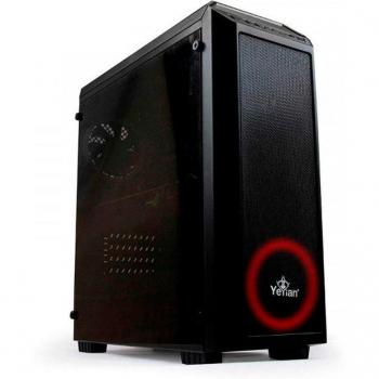 Gabinete Yeyian Blade 2101 ATX/Micro-ATX, Midi-Tower, Ventana Acrílica, Panel Frontal Mesh, 1 Ventilador LED Rojo Preinstalado, USB 2