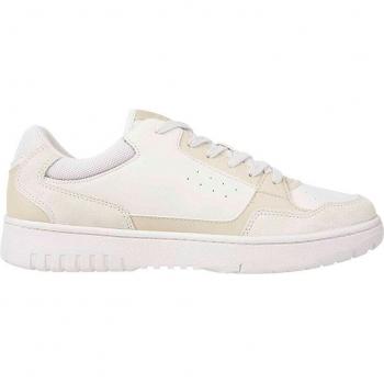 Beige Contrast Lace-Up Sports Sneakers - EU42/US9, Tommy Hilfiger, Sneakers, male, Multicolor, Size: 9 US Polyester Sneaker with Contrast Details and Logo Print